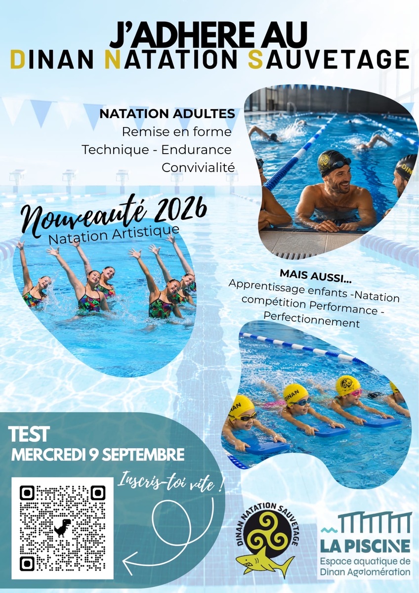 Inscription au test de natation pour les nouvelles inscriptions