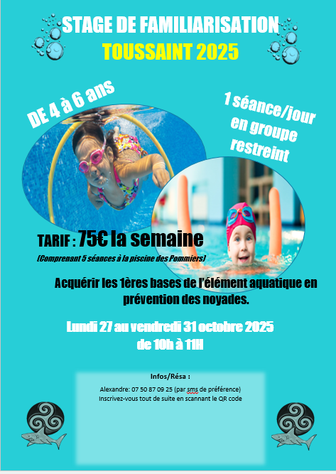 Stage de familiarisation Toussaint 2025