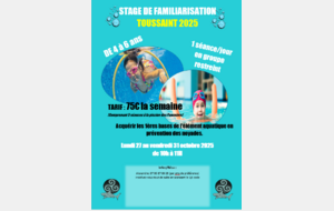 Stage de familiarisation Toussaint 2025