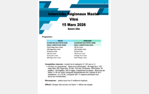 Championnats INTERCLUBS des Maîtres à Vitré